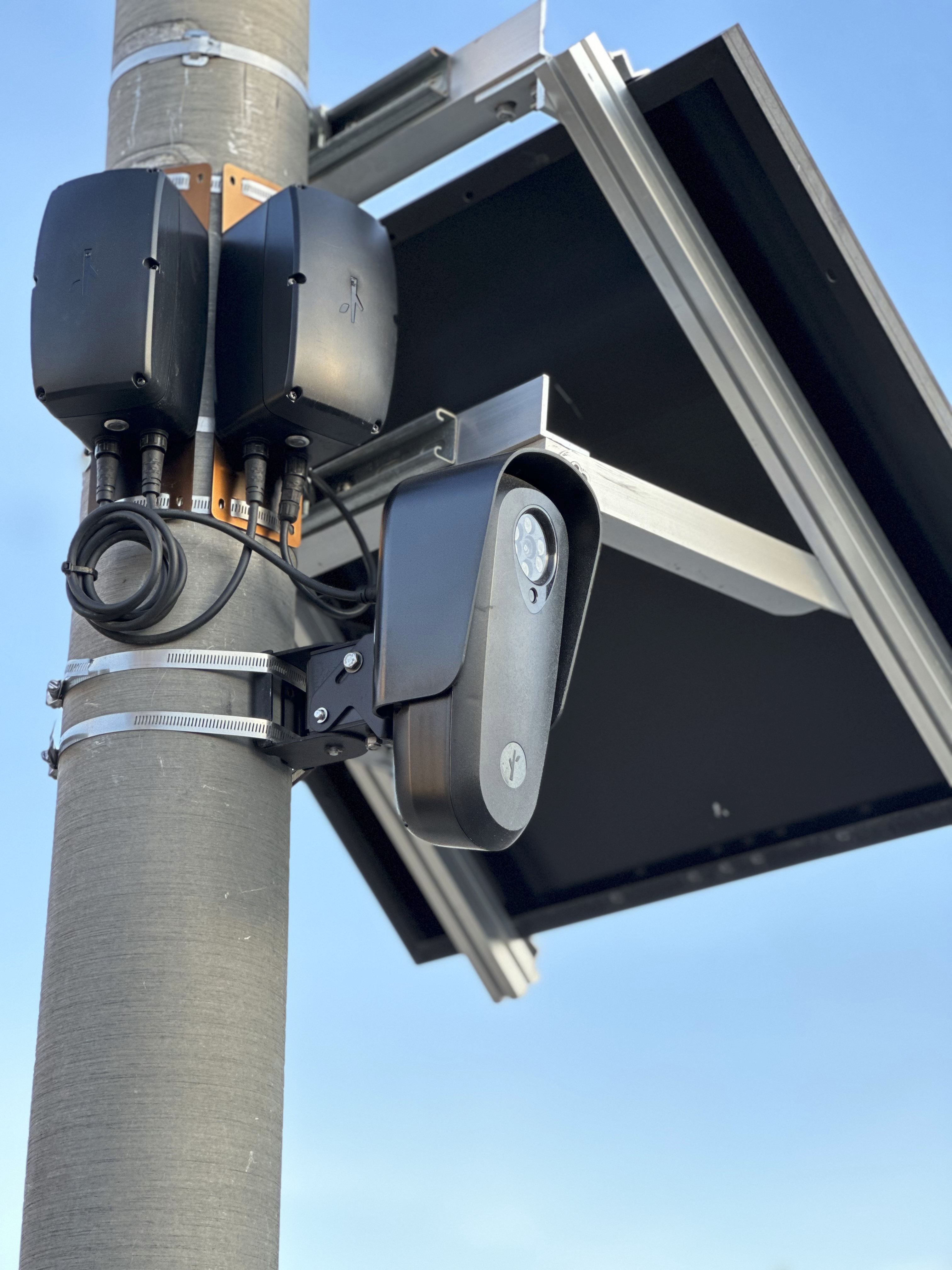 Photo showing a Flock Safety surveillance camera